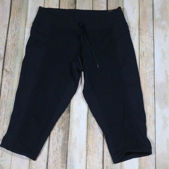 lululemon athletica Pants - Lululemon Fitted Crop Leggings Run Yoga Ties